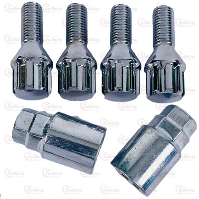 Болт секретний 12x1.5x24 Конус Walline Набір 4шт