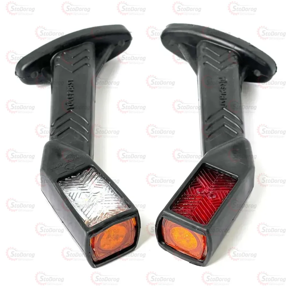 Габарит Ріжки Косий 19см 12/24v 2шт Червоний+Білий+Жовтий  YP-144 