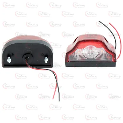 Підсвічування Номера Червоне 12/24V 4 LED УР-37 1шт КОБРА