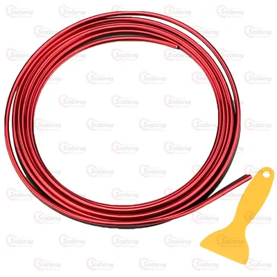 Молдинг Вставний В Салон 5м Червоний  P31 3804