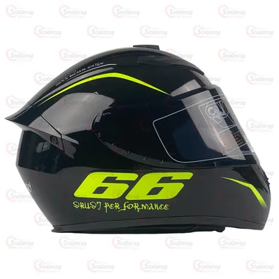 Мото Шолом 111 Зі спойлером/Бородою Gike/Qke Green Lines