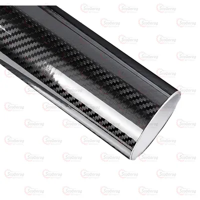 Плівка карбон 5D чорний 1.52м х10см