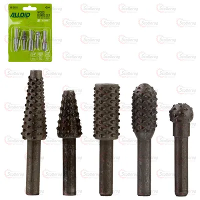 Набір фрез по дереву 5шт 1/4 Alloid RR-0074