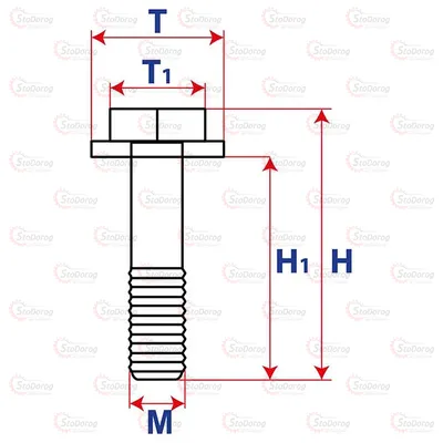 Болт - Гвинт модельний автомобільний 19серія 19816 19816 2