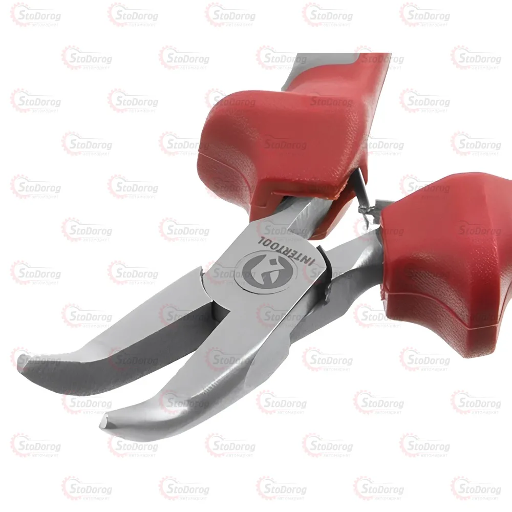 Щипці 115мм вигнуті Intertool NT-0103  - фото 3