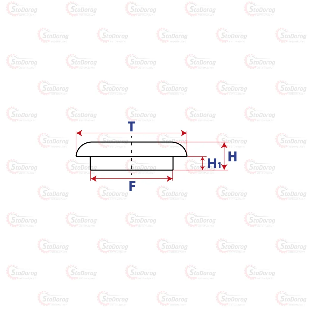 Заглушка автомобільна 13серія 13109 13109  - фото 1