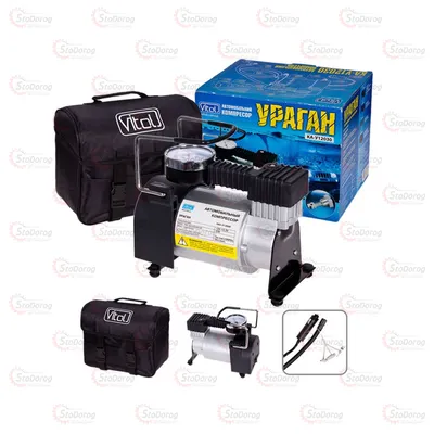Компресор Ураган 12030 12v 150вт 37л 2