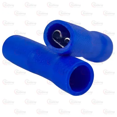 Клема 2,8 мм. Гніздова (мама) У Повній Ізоляції Синя FDFD2-110(8) 2