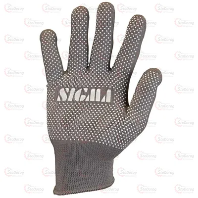 Перчатки Sigma з мікроточкою сірі 2