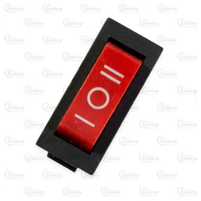 Кнопка універсальна 3положення 3контакти червона 30х13мм