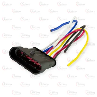 Роз'єм з проводом (5конт) вологозахищений ПАПА