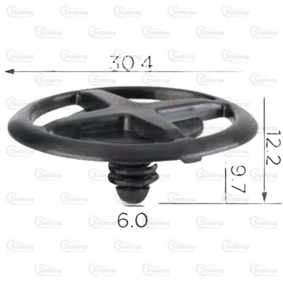 Кліпса Цвях Nissan Infiniti Mercury 2