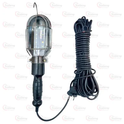 Переноска Діодна 14 LED 220B, 10м, гачок, 630lm PGS-10M