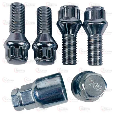 Болт Секретний 14x1.5x28 Конус Walline Набір 4шт