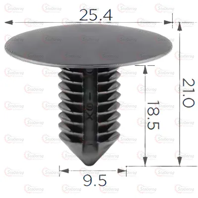 Кліпса Цвях GM Chevrolet Buick Cadillac Hummer 2