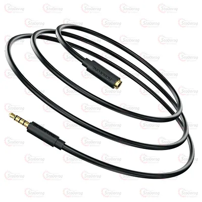 Аудіо Кабель 3,5мм AUX BOROFONE BL12 2м чорний