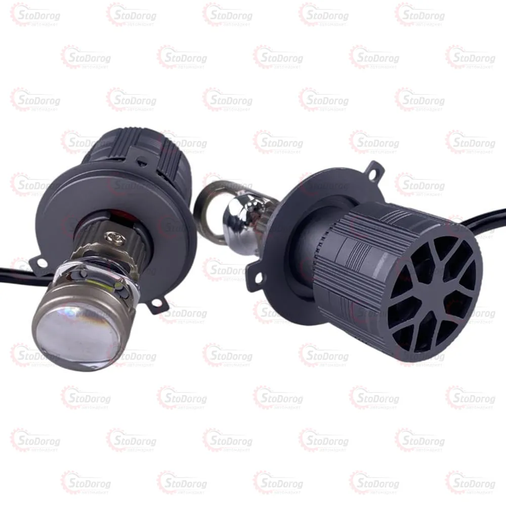 Лампа LED H4 12-24V Лінза 60w 5500K  - фото 1