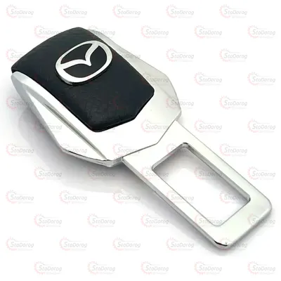 Заглушка ременя безпеки Хром/шкіра Mazda