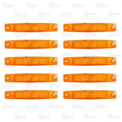 Габарит - Жовтий 90х15мм 12/24V Led 6 Діодів MRT-48 2