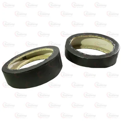 Подіум динаміка ОВАЛ (2шт) високий чорний шкірозамінник