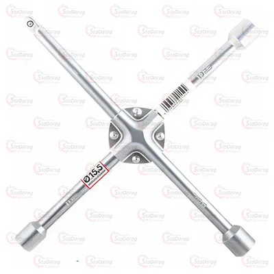 Ключ балонний хрест Сarlife посилений 17*19*21мм*1/2 ,Ø15.5mm.вага1,16кг