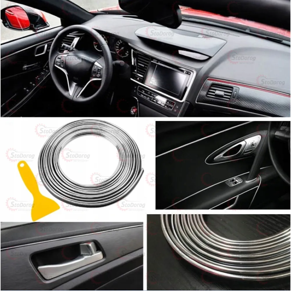 Молдинг Вставний В Салон 5м Хром P31 3806  - фото 1