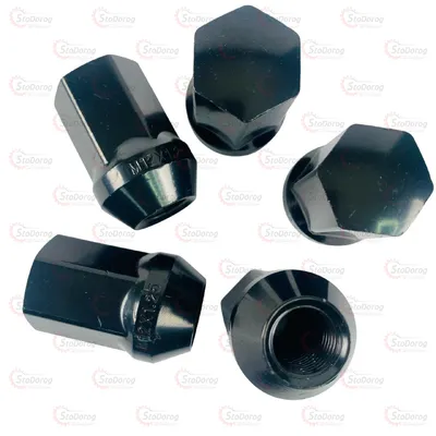 Гайка колісна FARAD IT M12x1,5x33 мм Конус Цинк ключ 19 Черная 801445 [HD2/S BLACK] 2