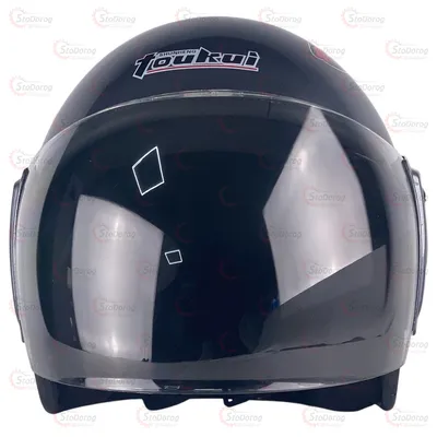 Мото Шолом 101 Без Бороди TouKui Сірий з Червоним 2