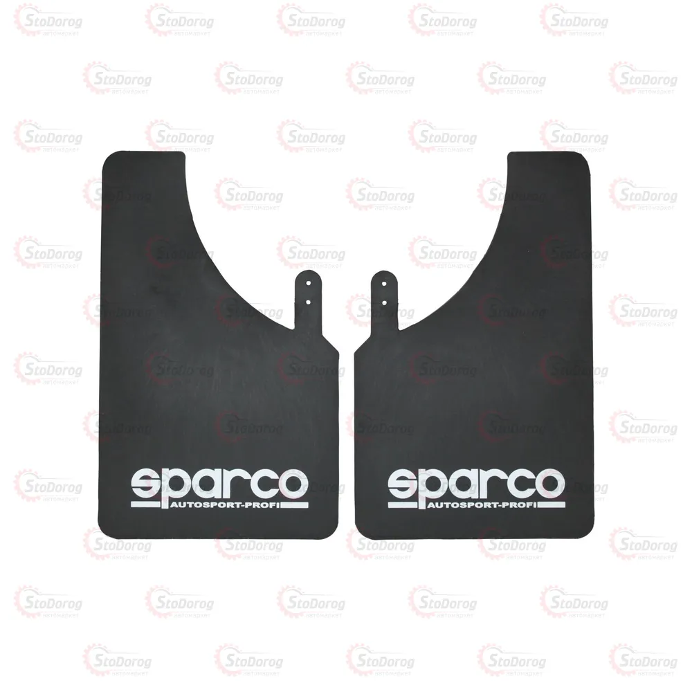 Бризковики SPARCO Малі Чорні 2шт 375х235 (М'які) 10326 