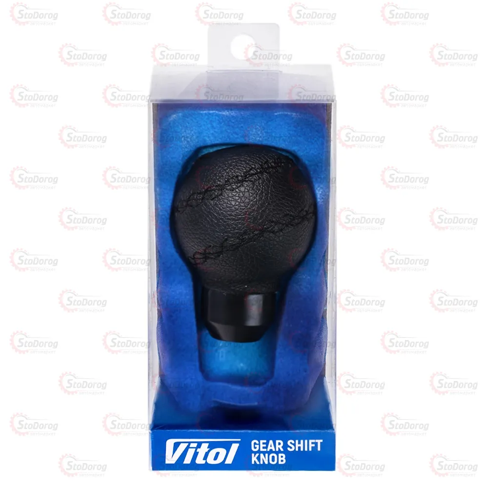 Ручка КПП VITOL F-250114 BK Черная Кожа 55580  - фото 2