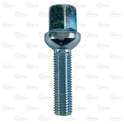Болт Колісний M12x1,5x40мм Сфера Цинк Ключ 17