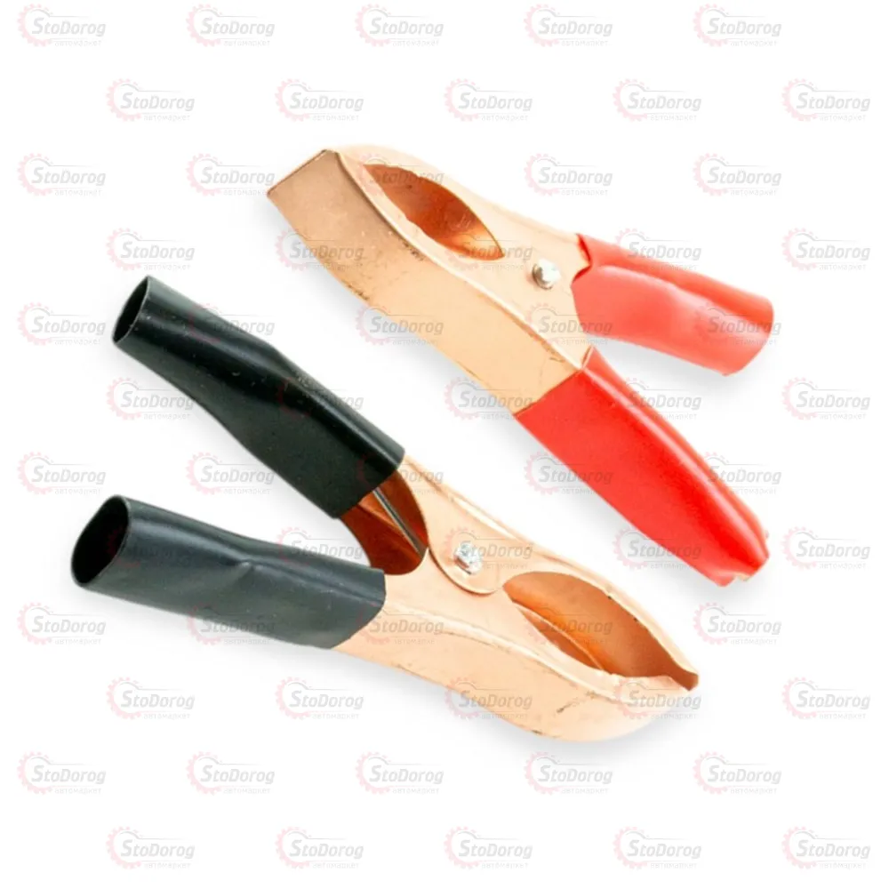 Затискачі клеми АКБ (крокодили) (+/-) 70мм, 40мм, 0,2мм АТ-0014 