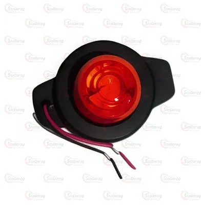 Габарит - Червоний 60x43x20мм 12/24V Led 3діоди 2 Болти Thoc Auto TH-306-2