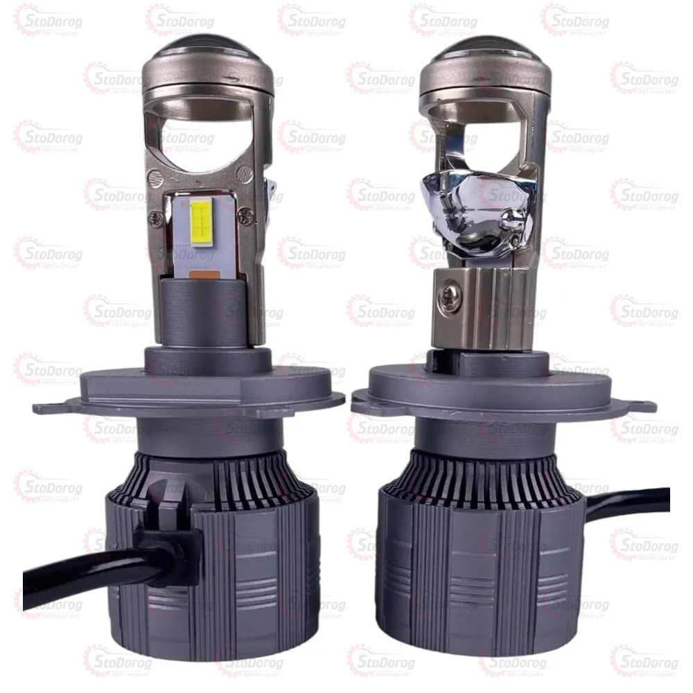 Лампа LED H4 12-24V Лінза 60w 5500K  - фото 2