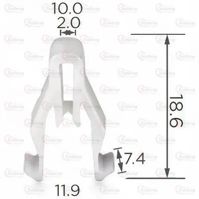Кліпса Mitsubishi MQ907568 Toyota 18.6*14.9 2