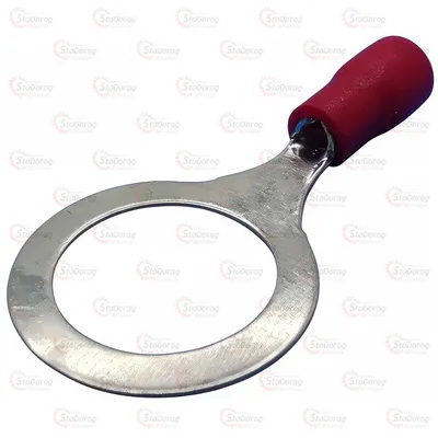 Клема маси Ø 12мм. в ізоляції червона RV1,25-12