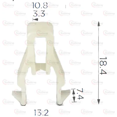 Кліпса Honda 90666SDAA01 Mitsubishi MQ907568 Mazda 2