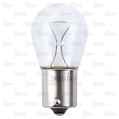 Лампа розжарювання P21W 12V Brevia 12301C 2
