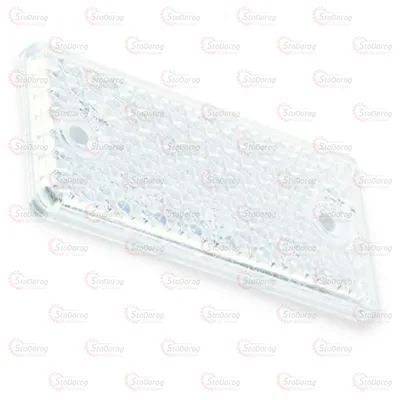 Катафот Прямокутний Під Гвинт Білий (Stark) UP-60