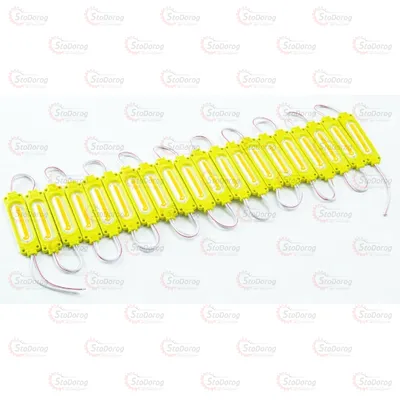 Модуль LED 12V Желтый COB + Стекло LONG Lens 045