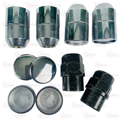 Гайка секретна 12x1.25x36 Конус закритий ,оберетальне  кільце  Korex Набір 4шт