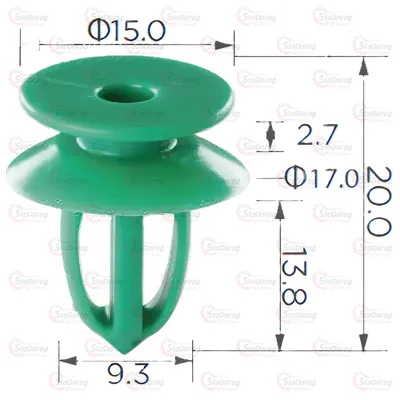 Кліпса двері GM Chevrolet Opel Cadillac 2