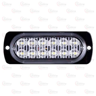 Страбоскоп 12V 12LED 1шт білий BSBK-12 (W)