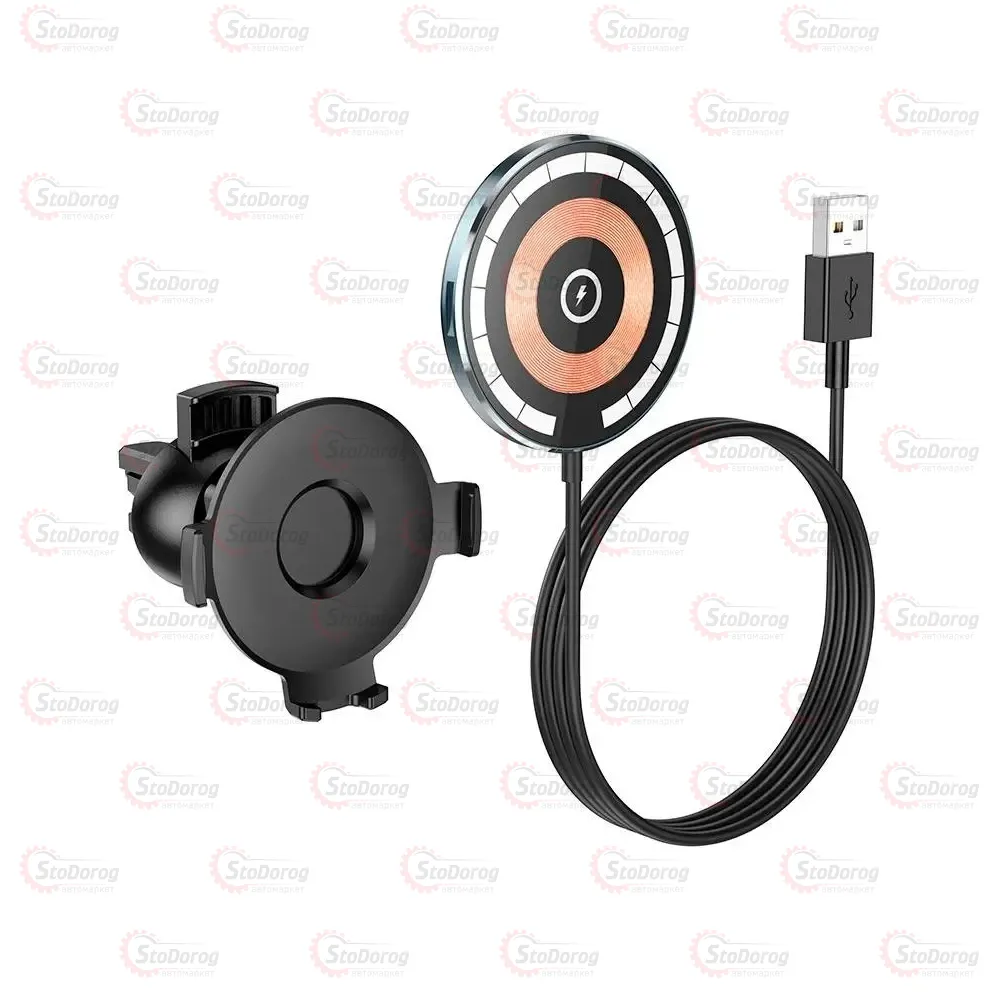 Автотримач Телефону HOCO CW42 З бездротовою зарядкою MagSafe 5-15W  - фото 4