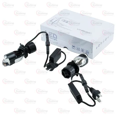 Лампа LED H4 G05 12-24V 5700K 40W Лінза 2