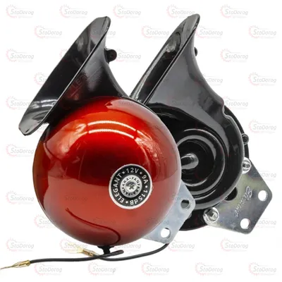 Сигнал 12v равлик Elegant 115mm червоний ВОЛГА