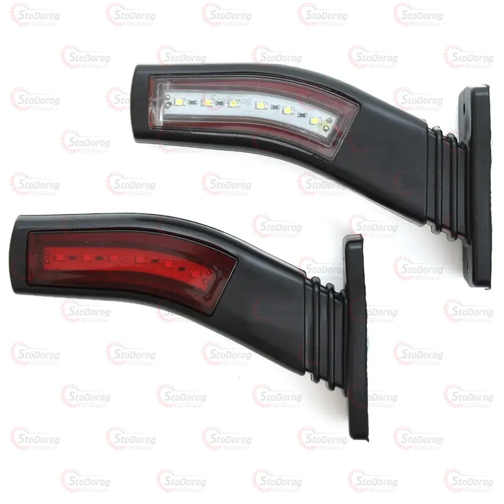 Габарит Ріжки Косий 17см 12/24v 2шт Діодний (3х Кольоровий) Л-096 KIR 