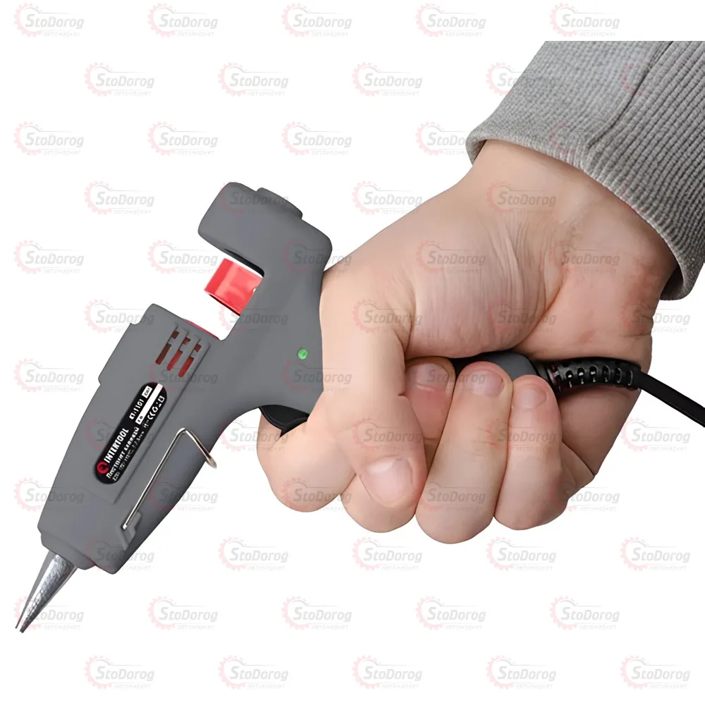 Пістолет клейовий 7-7,5 Intertool RT-1101  - фото 3