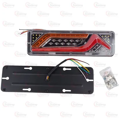 Ліхтар задній прямокутний 24V 30х9см (DQTL-96 Mini) універсал 2шт 2