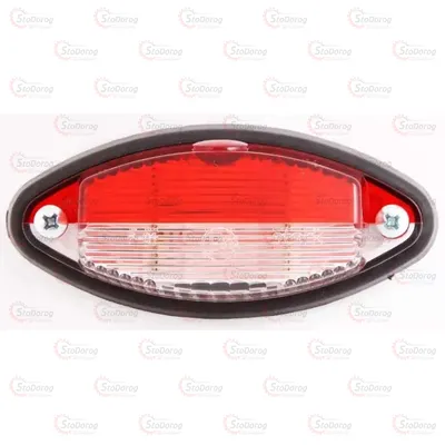 Ліхтар Маркерний 100x43x33мм Червоно/Білий 2 Болти G0.2 25351 286337